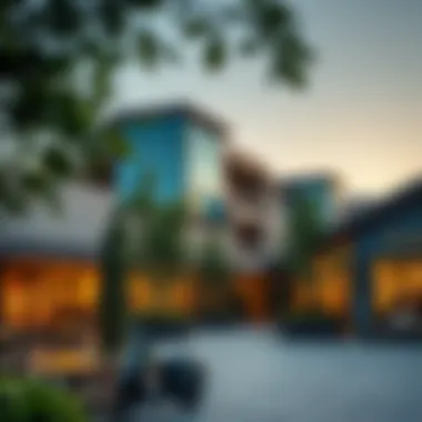 Local amenities including shopping and dining options in Shakhbout