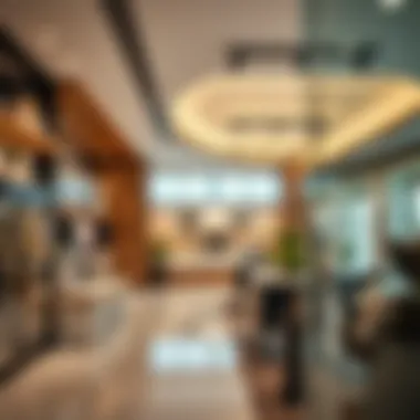 Interior of a modern retail space