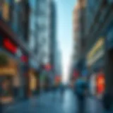 Vibrant storefronts in International City