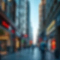 Vibrant storefronts in International City