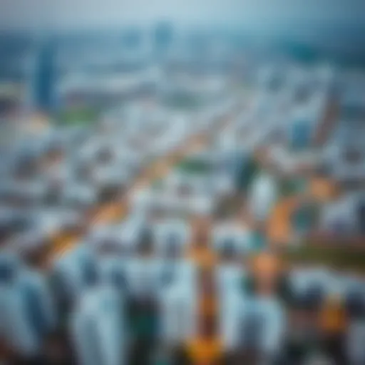 Aerial Perspective of Dubai's Residential Landscape Aerial view of Dubai's residential skyline