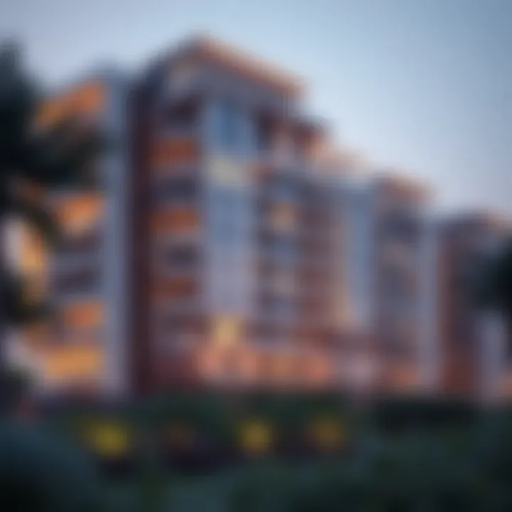 Contemporary Apartment Architecture in Dubai Modern apartment building in Dubai