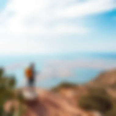 Adventurous outdoor activities in scenic landscapes