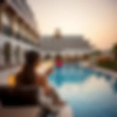 Lavish hotel poolside experience for couples