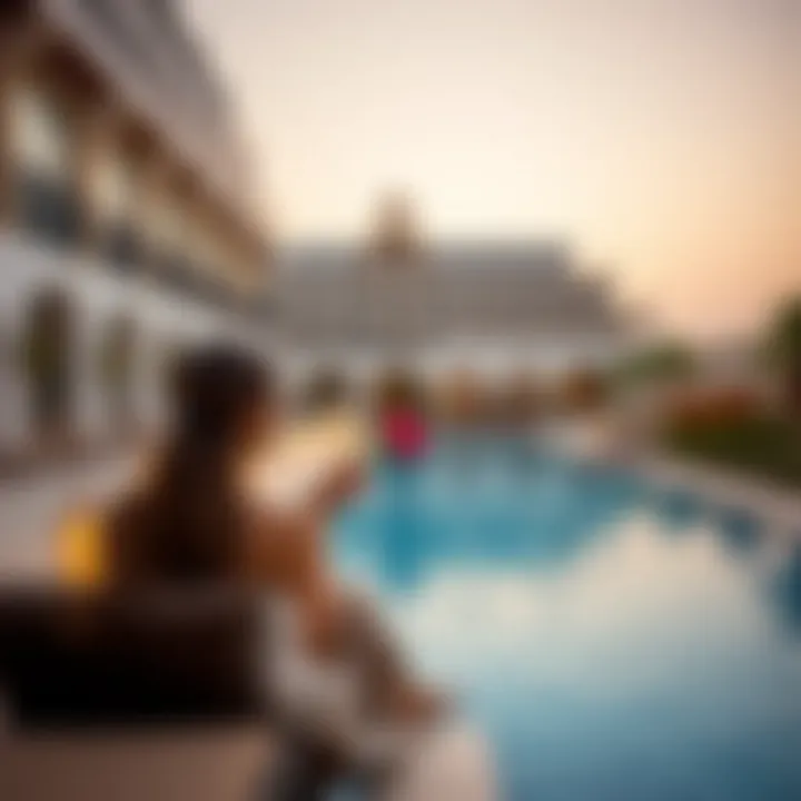 Lavish hotel poolside experience for couples