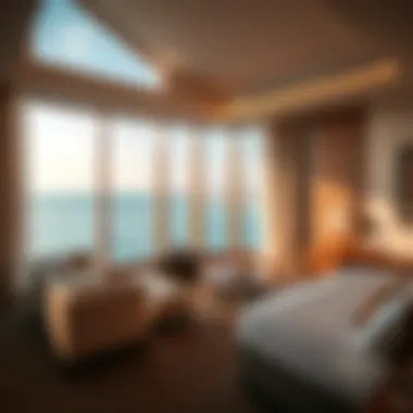 Luxurious suite with ocean view in Dubai