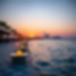 A serene sunset view over the Corniche in Abu Dhabi