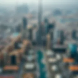 An aerial view of Dubai showcasing its skyline and various neighborhoods