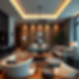 Modern living room setup in a Jumeirah 2 rental