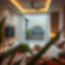 A cozy room interior in Rashidiya showcasing modern decor