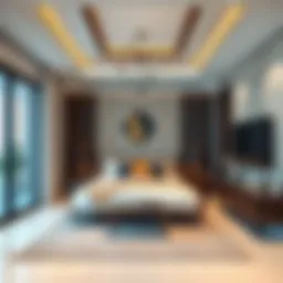 A stylish room interior in JVC showcasing modern decor