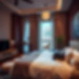 Cozy Bedroom in Karama Cozy bedroom showcasing interior design in Karama