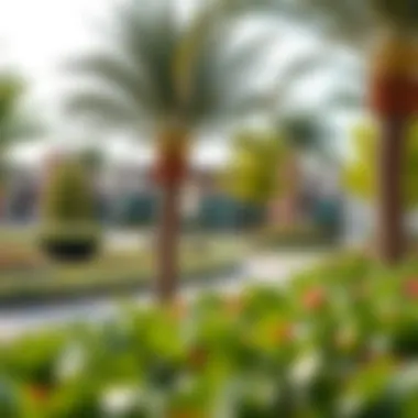 Vibrant community park in Rukan 3 filled with greenery