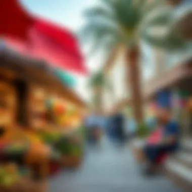 Local market scene highlighting lifestyle amenities in Rukan 3