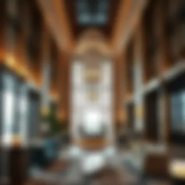 Interior view of Safa Building highlighting amenities