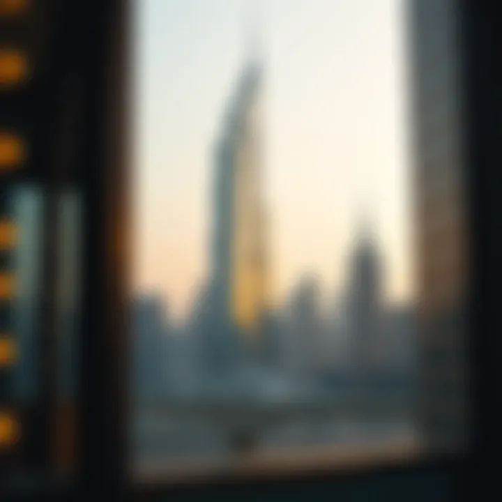 Skyline view of Dubai featuring Safa Building