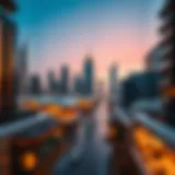 Modern Architectural Marvels in Sharjah Al Jada Stunning skyline of Sharjah Al Jada showcasing modern architecture