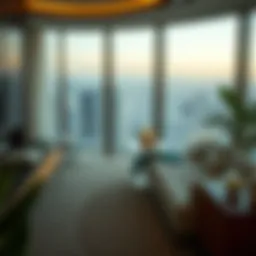 A luxurious short-term rental apartment in Dubai with stunning views