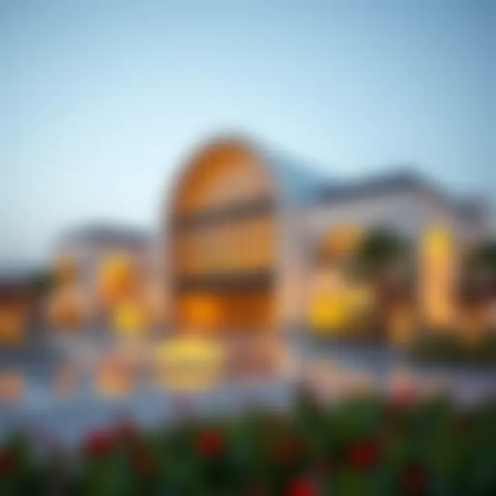 Cultural landmarks in Abu Dhabi showcasing modern architecture