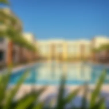 Community amenities including a swimming pool and recreational areas