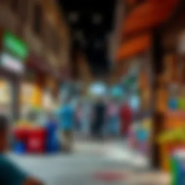 Bustling marketplace showcasing local culture in South Dubai