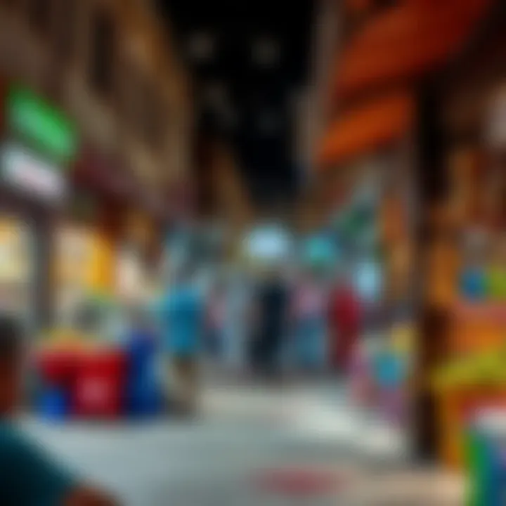 Bustling marketplace showcasing local culture in South Dubai