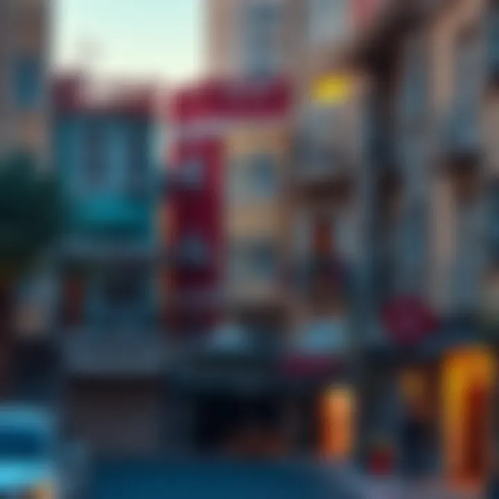 Vibrant neighborhood view showcasing Bur Dubai's architecture