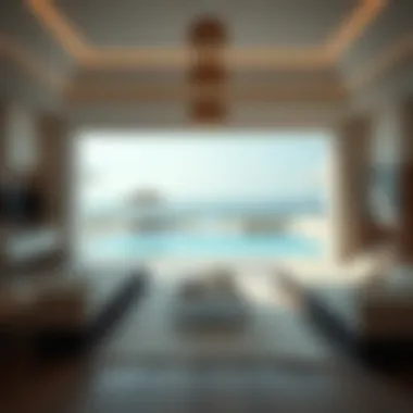 Luxurious amenities inside a beach villa