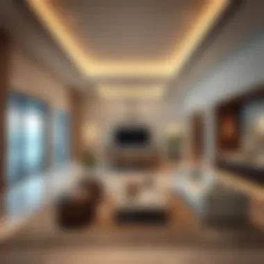Luxury Living in Saadiyat Beach Houses Luxurious interior of a Saadiyat beach house