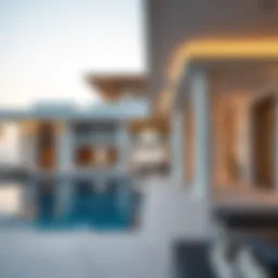 Stunning beach house architecture on Saadiyat Island