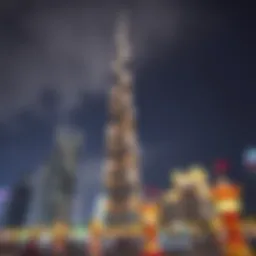 The stunning Burj Khalifa illuminated for Eid celebrations