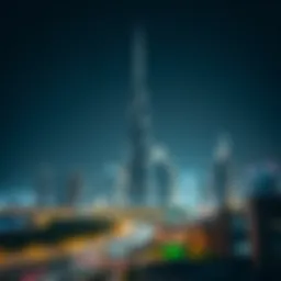 Burj Khalifa soaring above the Dubai skyline