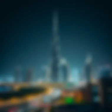 Burj Khalifa soaring above the Dubai skyline