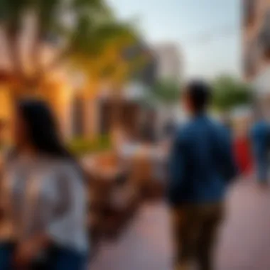 Vibrant community spaces within حدائق الجرف كيان fostering social interactions