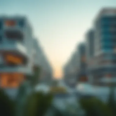 Modern architecture of Golden Mile residences reflecting luxury living