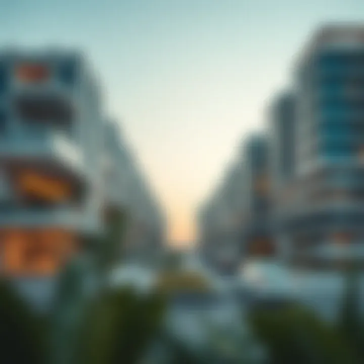 Modern architecture of Golden Mile residences reflecting luxury living