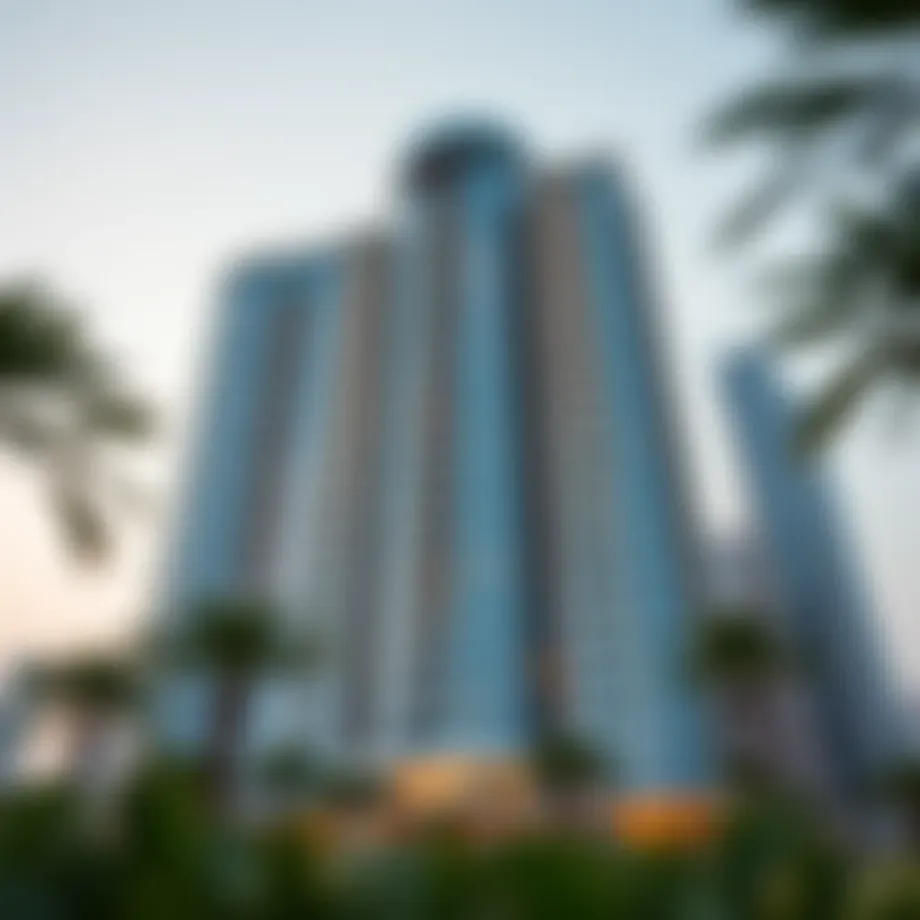 Stunning exterior view of the Imperial Residence Tower showcasing its modern design