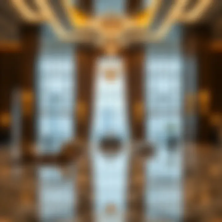 An Insight into the Lobby Elegance Luxurious interior lobby of The Manor Hotel