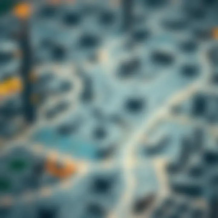 Key Neighborhoods in Dubai Map highlighting key neighborhoods in Dubai's real estate landscape