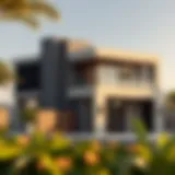 Exterior view of Miracle Residence showcasing modern architecture