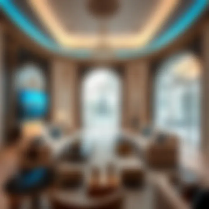 Opulent interiors of a Dubai mansion