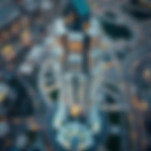 Stunning aerial view of Park Tower in Dubai showcasing its architectural brilliance