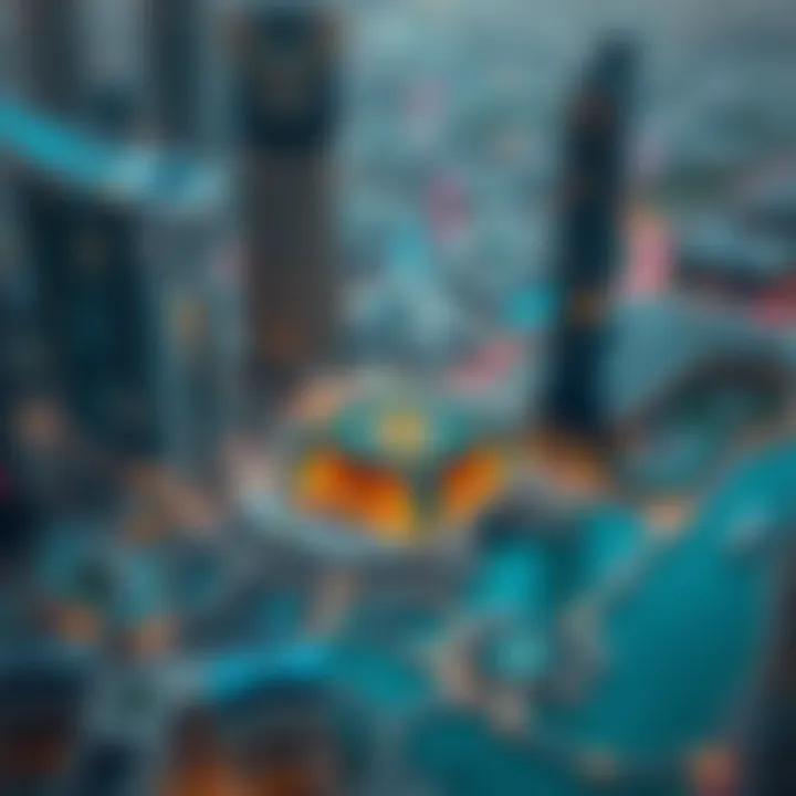 Strategic location map of Park Tower in the heart of Dubai