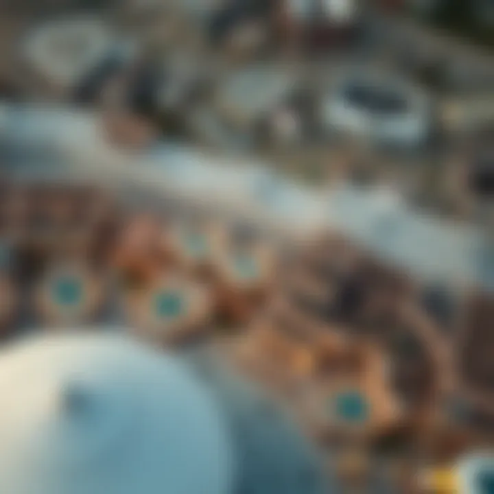 Aerial Perspective of דה פוינט Aerial view showcasing the location of דה פוינט