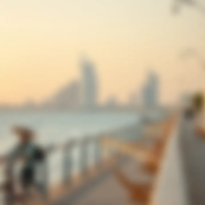 Recreation on the Corniche Recreational activities along the waterfront