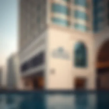 Architectural details of Zabeel Building emphasizing its unique features