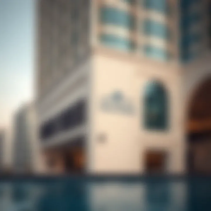 Architectural details of Zabeel Building emphasizing its unique features