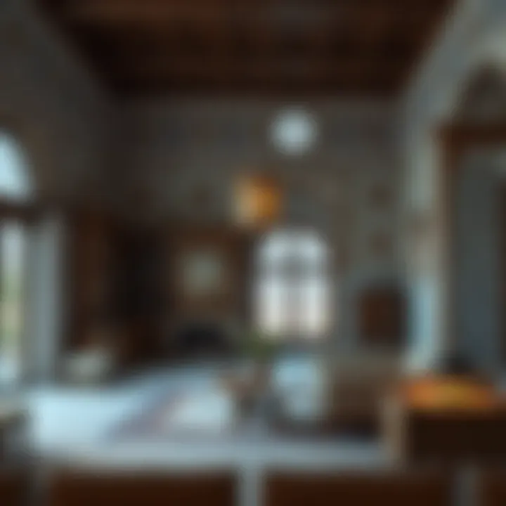 Interior of a traditional house showcasing local craftsmanship