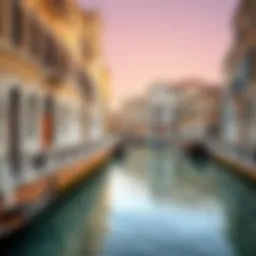 Stunning canals reflecting Venetian-style architecture in Dubai