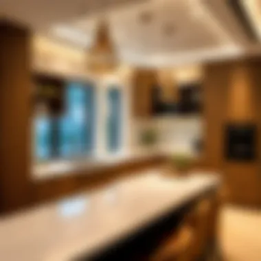 Modern Kitchen Amenities in a Villa Detailed view of villa kitchen features